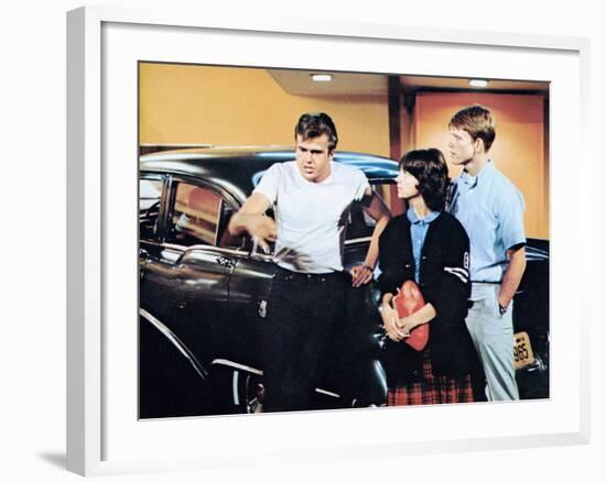 American Graffiti, Paul Le Mat, Cindy Williams, Ron Howard, 1973-null-Framed Photo