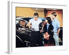 American Graffiti, Paul Le Mat, Cindy Williams, Ron Howard, 1973-null-Framed Photo