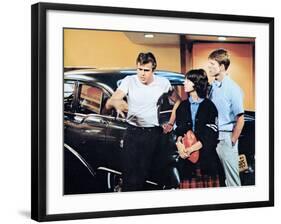 American Graffiti, Paul Le Mat, Cindy Williams, Ron Howard, 1973-null-Framed Photo