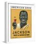 American Grog, Jackson Brand Rum Label-Lantern Press-Framed Art Print