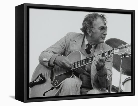 American Guitarist Bucky Pizzarelli on Stage at the Capital Radio Jazz Festival, London, 1979-Denis Williams-Framed Stretched Canvas