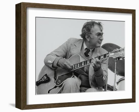 American Guitarist Bucky Pizzarelli on Stage at the Capital Radio Jazz Festival, London, 1979-Denis Williams-Framed Photographic Print