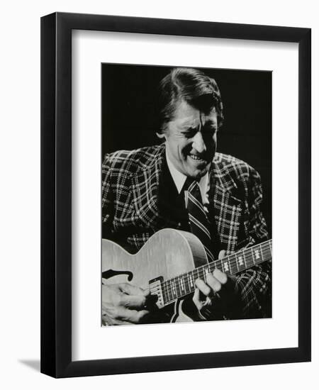 American Guitarist Tal Farlow in Concert, Wallingford, Oxfordshire, 1981-Denis Williams-Framed Photographic Print