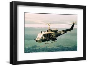 American Gunners Firing from Helicopter in Vietnam-V. McColley-Framed Premium Photographic Print