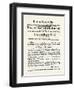 American Handbill Announcing the Treaty of Ghent, Ending the War of 1812-null-Framed Giclee Print