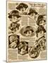 American Hat Fashion 1924-null-Mounted Art Print