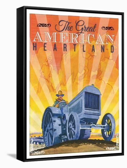American Heartland-The Saturday Evening Post-Framed Stretched Canvas
