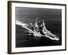 American Heavy Cruiser Uss Indianapolis at Sea-null-Framed Photographic Print