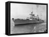 American Heavy Cruiser Uss Indianapolis-null-Framed Stretched Canvas