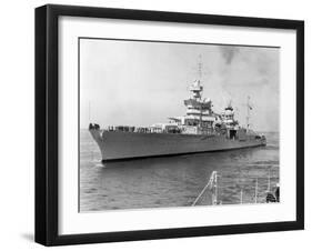 American Heavy Cruiser Uss Indianapolis-null-Framed Photographic Print