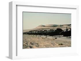 American Helicopters Readied for Saudi Arabia Battle-null-Framed Photographic Print