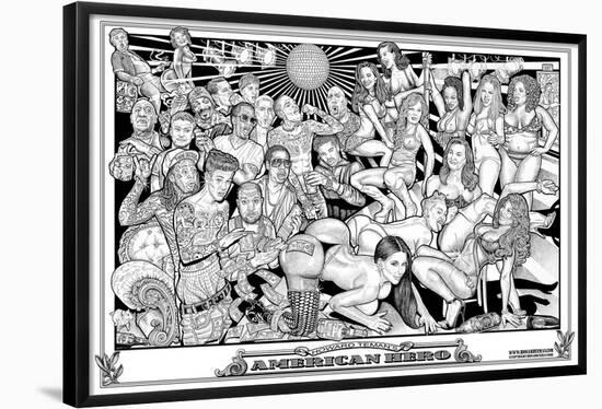 American Hero-Howard Teman-Framed Poster