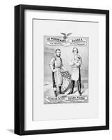 American History Election Print Featuring Ulysses S. Grant and Henry Wilson-Stocktrek Images-Framed Art Print