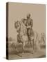 American History Print of President James Garfield on Horseback-Stocktrek Images-Stretched Canvas