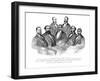 American History Print of the First African American Senator and Representatives-null-Framed Art Print