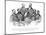 American History Print of the First African American Senator and Representatives-null-Mounted Art Print