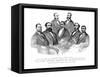 American History Print of the First African American Senator and Representatives-null-Framed Stretched Canvas