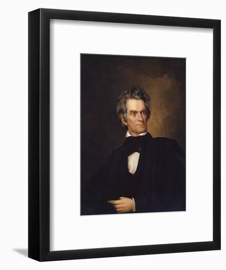 American History Print of U.S. Vice President and Senator John C. Calhoun-Stocktrek Images-Framed Art Print