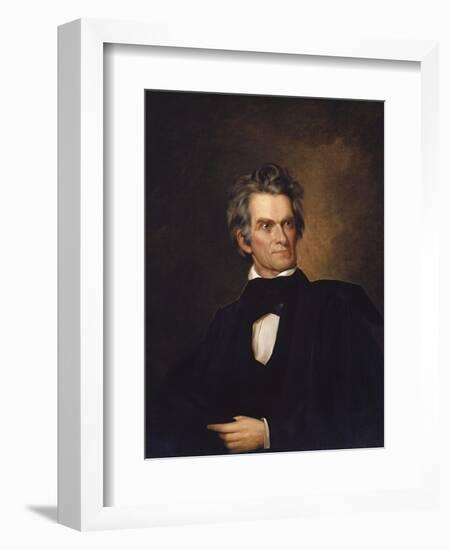 American History Print of U.S. Vice President and Senator John C. Calhoun-Stocktrek Images-Framed Art Print