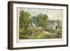 American Homestead; Autumn-Currier & Ives-Framed Giclee Print