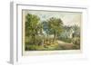 American Homestead; Autumn-Currier & Ives-Framed Giclee Print