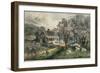 American Homestead Spring-Currier & Ives-Framed Giclee Print