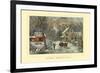 American Homestead Winter-Currier & Ives-Framed Art Print