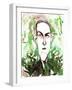 American horror and science fiction writer Howard Phillips Lovecraft; caricature-Neale Osborne-Framed Giclee Print