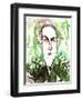 American horror and science fiction writer Howard Phillips Lovecraft; caricature-Neale Osborne-Framed Giclee Print