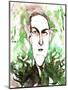 American horror and science fiction writer Howard Phillips Lovecraft; caricature-Neale Osborne-Mounted Giclee Print