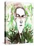 American horror and science fiction writer Howard Phillips Lovecraft; caricature-Neale Osborne-Stretched Canvas