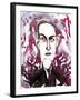 American horror and science fiction writer Howard Phillips Lovecraft; caricature-Neale Osborne-Framed Giclee Print