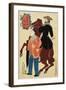 American Horseman and a Chinese, January 1861-Utagawa Yoshiiku-Framed Giclee Print