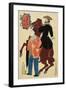 American Horseman and a Chinese, January 1861-Utagawa Yoshiiku-Framed Giclee Print