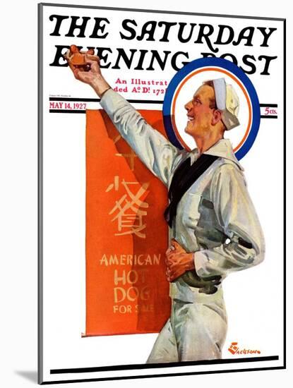 "American Hot Dogs," Saturday Evening Post Cover, May 14, 1927-Elbert Mcgran Jackson-Mounted Giclee Print
