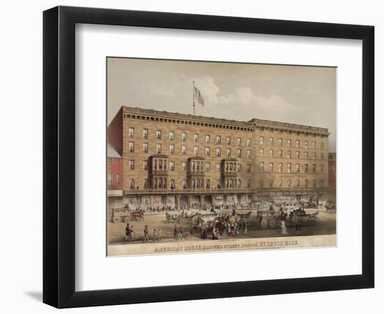 American House Hotel - Hanover Street-Lewis Rice-Framed Art Print