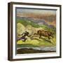 American Indian Hunting a Deer-Ernest Henry Griset-Framed Giclee Print