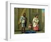 American Indian Man and His Mixed-Race Wife, from a Series on Mixed Race Marriages in Mexico-null-Framed Premium Giclee Print