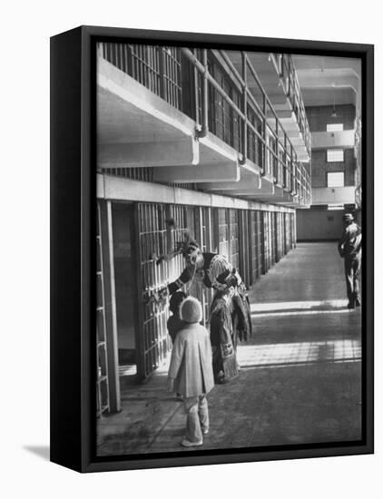 American Indian Occupation of Alcatraz Island-Ralph Crane-Framed Stretched Canvas