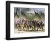 American Indian War Dance near the Lawrence River during “” the French and Indian War” (1754-1763)-null-Framed Giclee Print