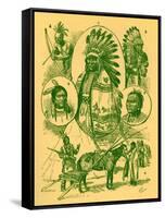 American Indians in 19th century-Robert Prowse-Framed Stretched Canvas