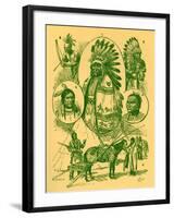 American Indians in 19th century-Robert Prowse-Framed Giclee Print