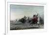 American Indians on Bison Hunt-Alfred Jacob Miller-Framed Premium Giclee Print