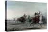 American Indians on Bison Hunt-Alfred Jacob Miller-Stretched Canvas