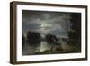 American Indians Stag Hunting by Night, Mississippi, 1863-Henry Lewis-Framed Giclee Print