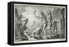 American Indians Worshipping the Sun-Bernard Picart-Framed Stretched Canvas