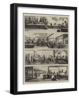 American Industry and Commerce, Hog-Slaughtering at Cincinnati-null-Framed Giclee Print