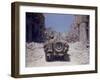 American Jeeps Travelling Through Completely Bombed Out Town During the Drive Towards Rome, Wii-Carl Mydans-Framed Photographic Print