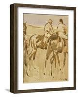 American Jockeys, or Racehorses-Joseph Crawhall-Framed Giclee Print