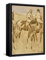 American Jockeys, or Racehorses-Joseph Crawhall-Framed Stretched Canvas